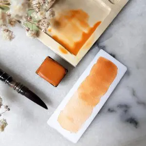 Abricot – Aquarelle artisanale
