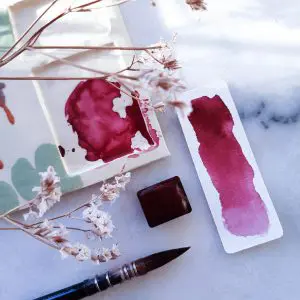 Framboise – Aquarelle artisanale