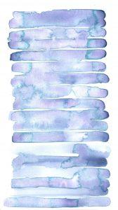 Moonlight - Aquarelle artisanale duochrome