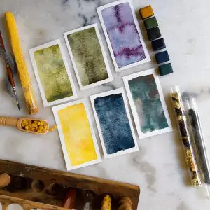Set Alchimie – 6 aquarelles artisanales duochromes