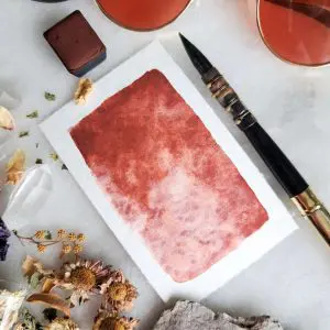 Crépuscule – Aquarelle artisanale duochrome