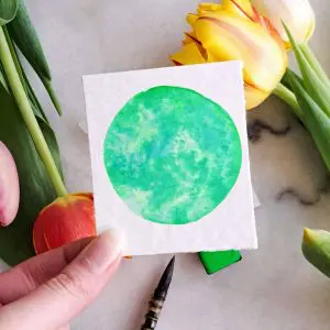 Libellule – Aquarelle artisanale duochrome
