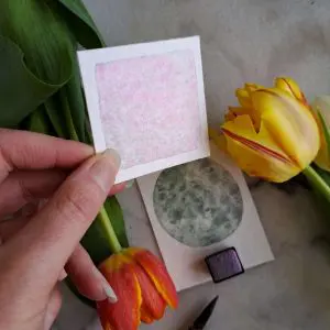 Mue – Aquarelle artisanale pailletée duochrome