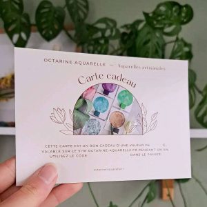 Cartes cadeaux ateliers – aquarelle artisanale
