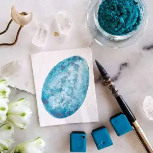 Mycéna – Aquarelle artisanale duochrome
