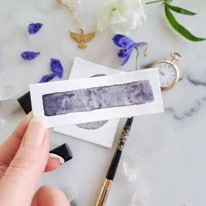Aconit – Aquarelle artisanale duochrome
