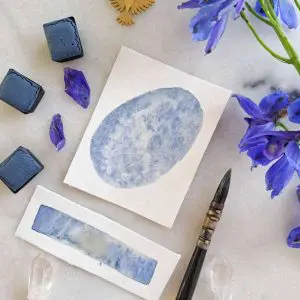 Grimoire – Aquarelle artisanale granuleuse
