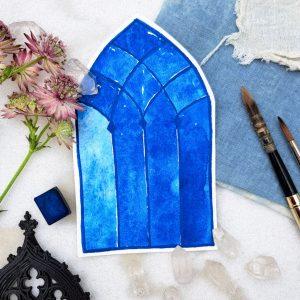 Fragment – Aquarelle artisanale granuleuse