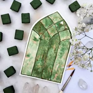 Cuivre – Aquarelle artisanale duochrome