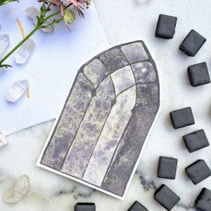 Miroir – Aquarelle artisanale duochrome