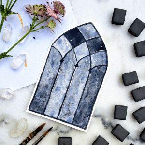 Gargouille – Aquarelle artisanale granuleuse