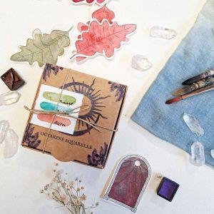 Set douce aurore – 3 aquarelles artisanales