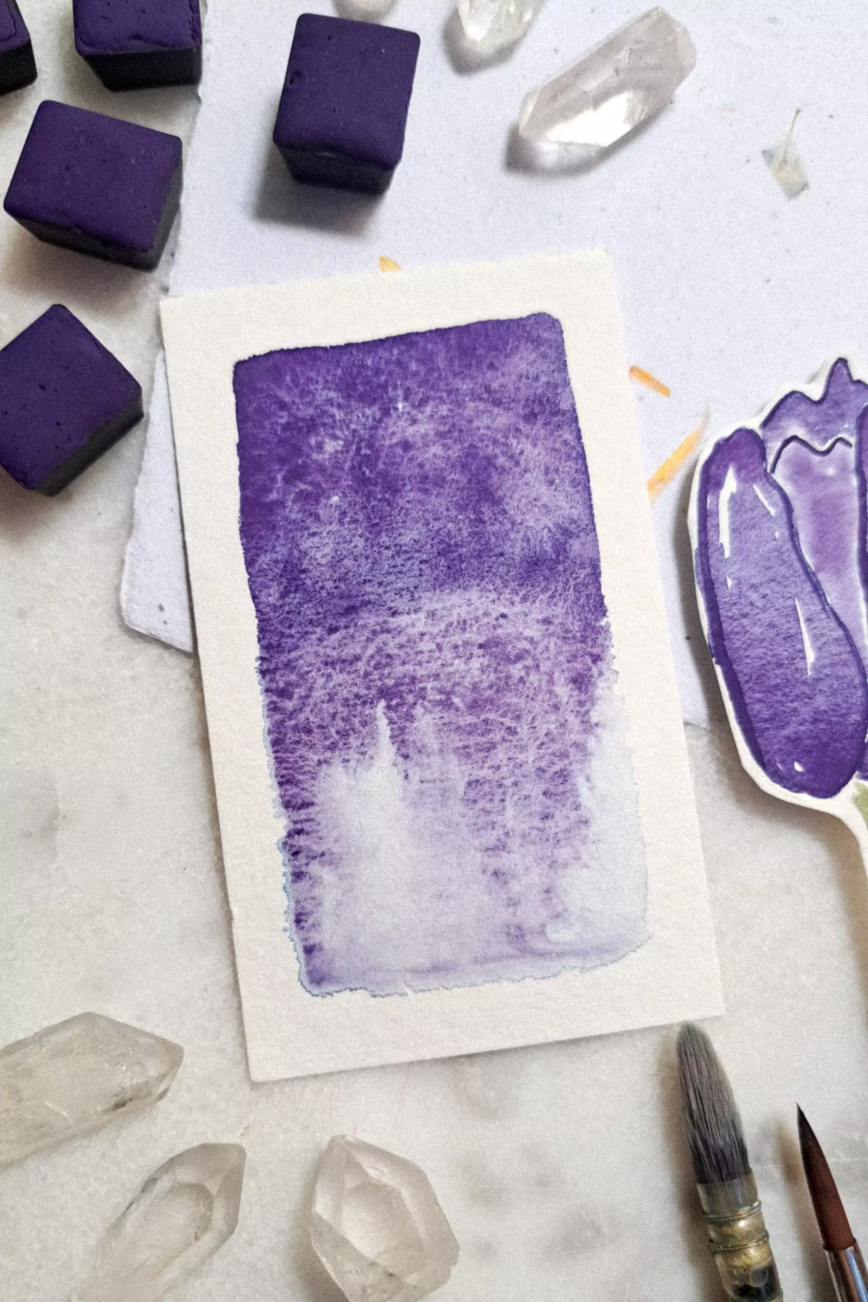 Set Ex-Libris - 5 aquarelles artisanales duochromes – Image 3