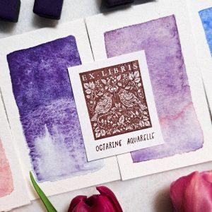 Manga – aquarelle artisanale duochrome