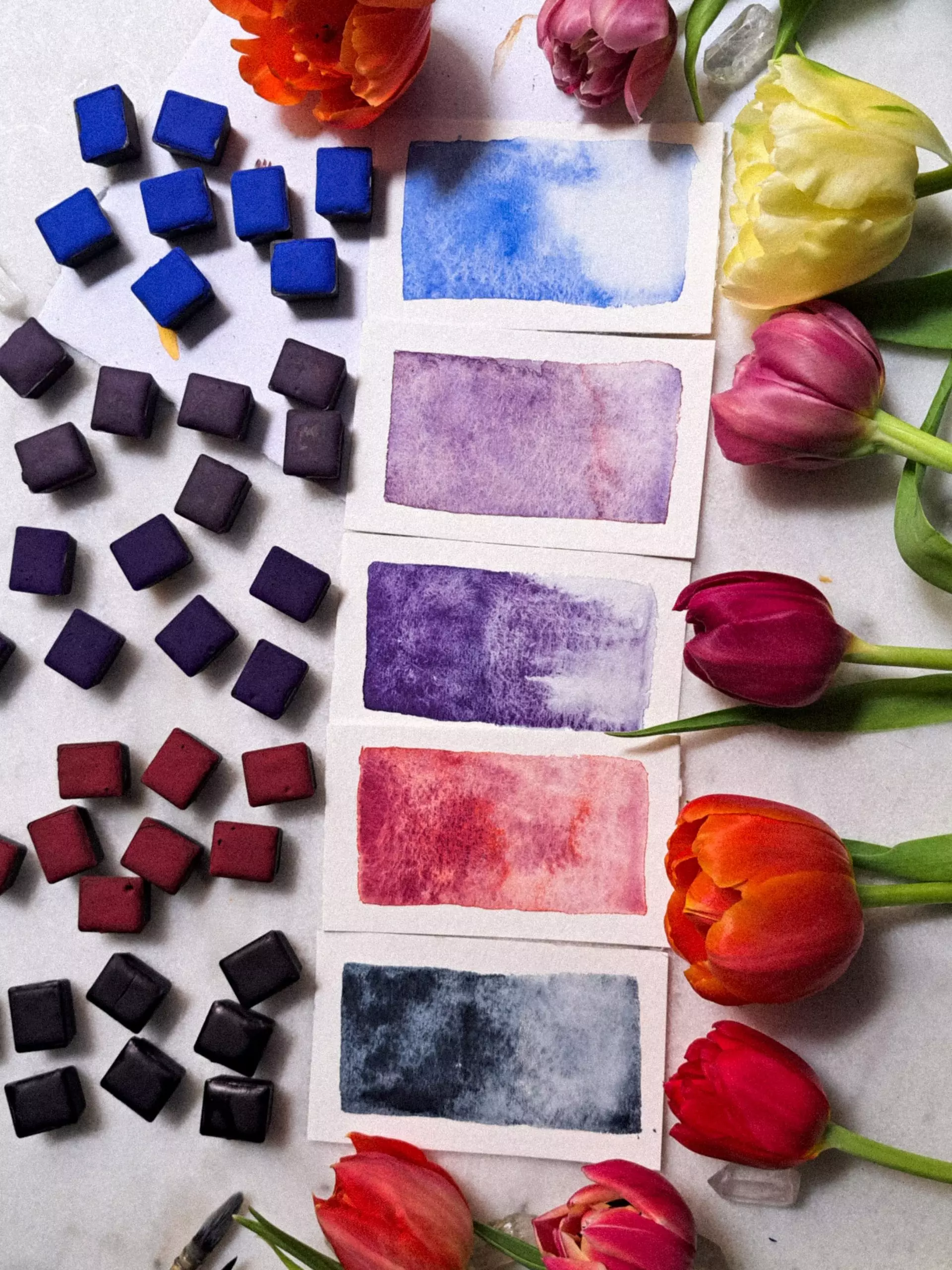 Set Ex-Libris - 5 aquarelles artisanales duochromes – Image 8
