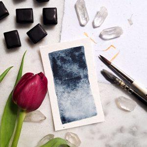 Gris de Payne – Aquarelle artisanale