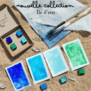 Set Ile d’yeu – 4 aquarelles artisanales