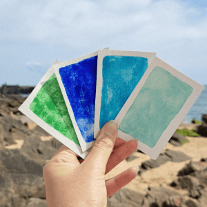 Cobalt – aquarelle artisanale
