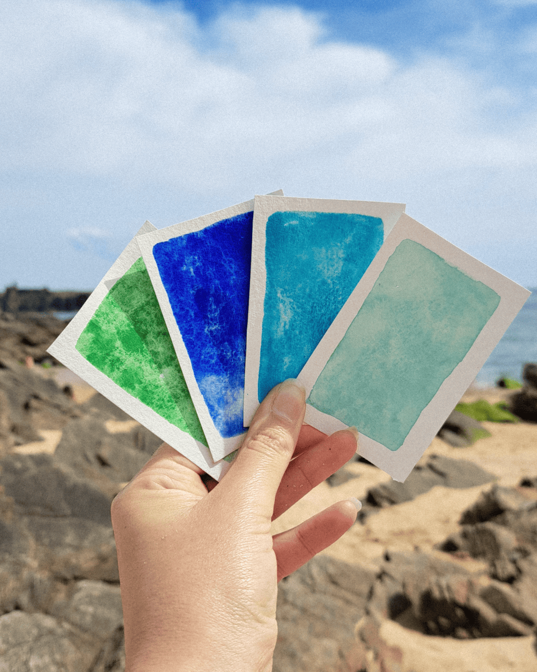 Set Ile d'yeu - 4 aquarelles artisanales – Image 3