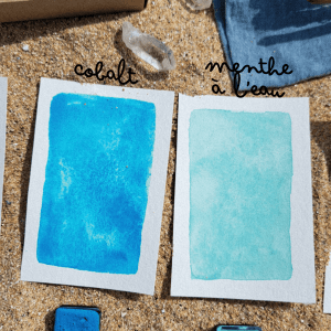 Menthe à l’eau – Aquarelle artisanale pastel