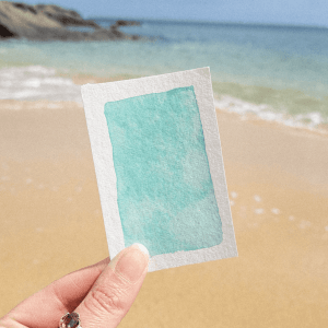 Menthe à l’eau – Aquarelle artisanale pastel