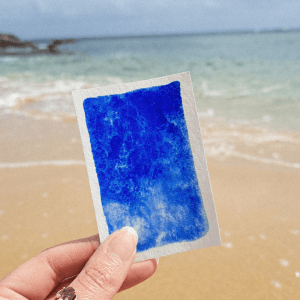 Outremer – aquarelle artisanale granuleuse